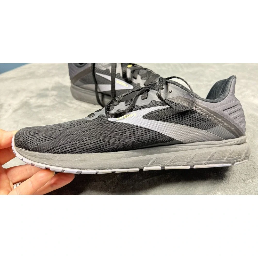 Brooks Ghost 14 Running Shoes Mens 10.5 Black Gray Athletic Sneakers